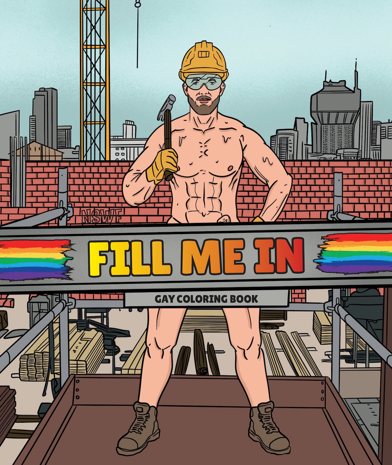 Cover of FILL ME IN gay coloring book